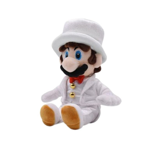 Peluche Mario smoking blanc