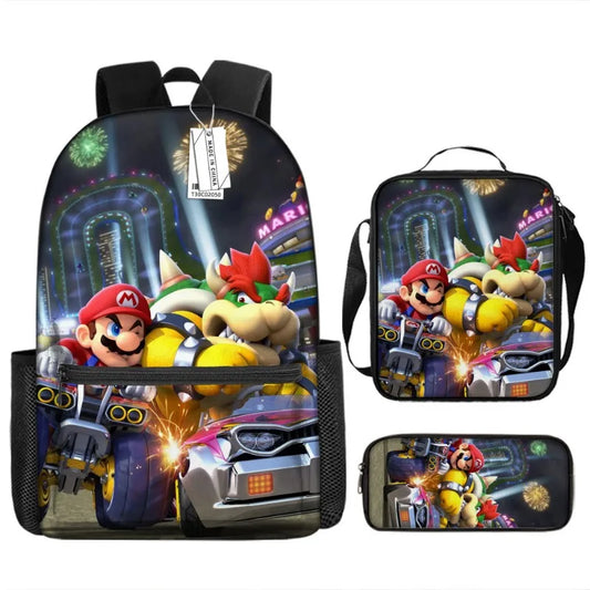 Sac + Sacoche + Trousse : Mario Kart & Bowser Kart