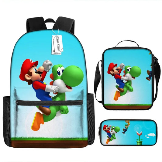 Sac + Sacoche + Trousse : Mario & Yoshi