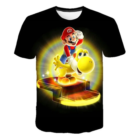 T-shirt Mario & Yoshi Lumière