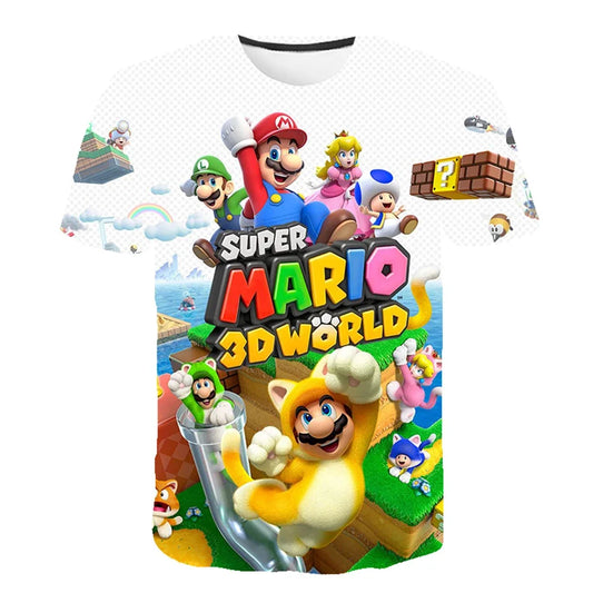 T-shirt Super Mario 3D World