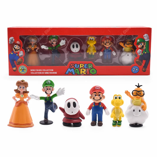 6 Figurines Mario - Lot 1