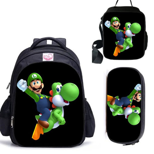 Sac + Sacoche + Trousse : Luigi & Yoshi