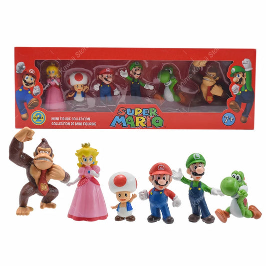 6 Figurines Mario - Lot 2