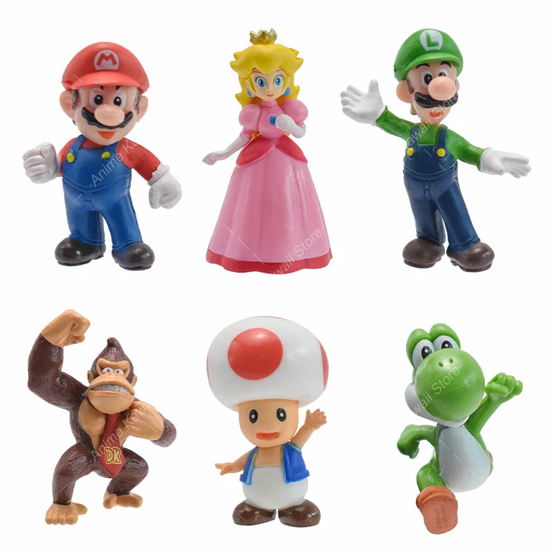 6 Figurines Mario - Lot 2
