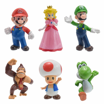 6 Figurines Mario - Lot 2