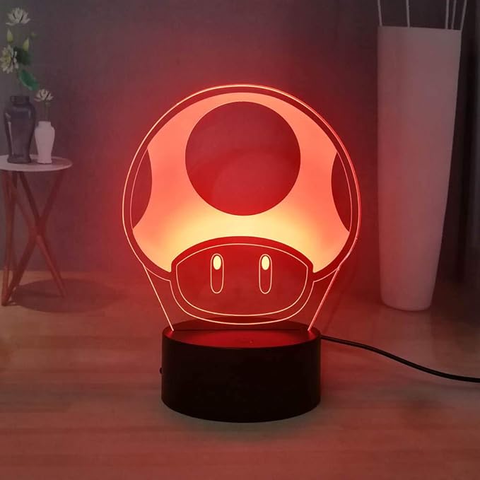 Lampe Champignon Mario 3D