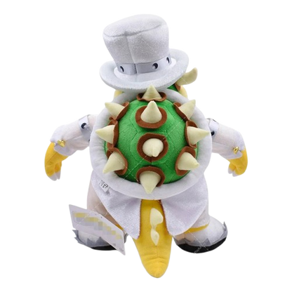 Peluche Bowser smoking blanc