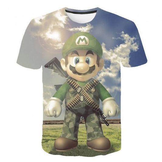 T-shirt Mario militaire