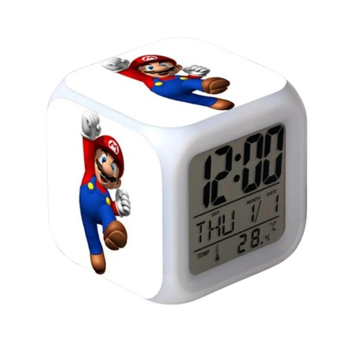 Réveil Mario Bros LED
