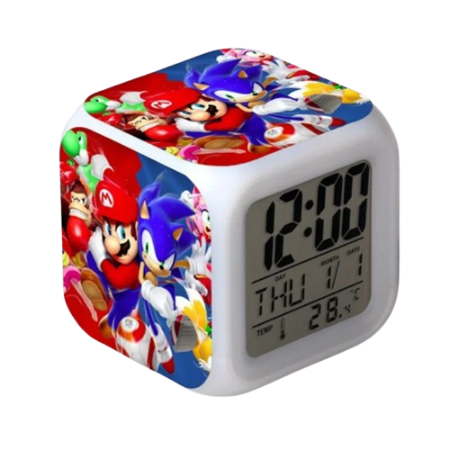 Réveil Mario & Sonic LED