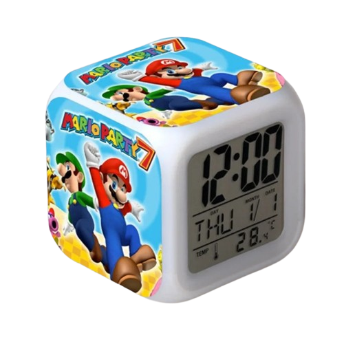 Réveil Mario Party LED